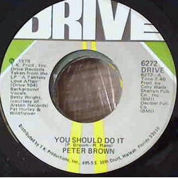 Peter Brown (2) You Should Do It USED VINYL 7INCH 45 RPM
