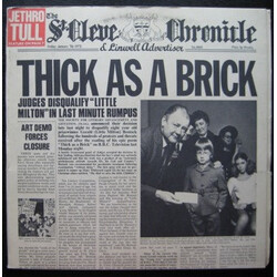Jethro Tull Thick As A Brick Vinyl LP USED