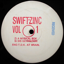 Swift & Zinc Vol 1 USED VINYL 12INCH 45 RPM WHITE LABEL