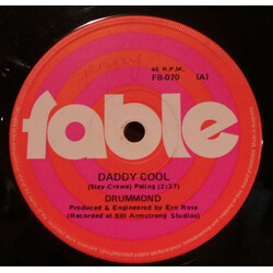 Drummond (2) Daddy Cool USED VINYL 7INCH 45 RPM SINGLE