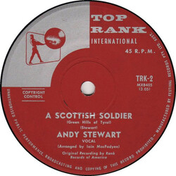 Andy Stewart A Scottish Soldier USED VINYL 7INCH 45 RPM SINGLE