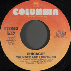 Chicago (2) Thunder And Lightning VINYL 7" USED
