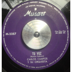 Carlos Campos Y Su Orquesta Tu Voz / El Solterito USED VINYL 7INCH SINGLE