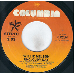 Willie Nelson Uncloudy Day USED VINYL 7INCH 45 RPM STYRENE STEREO