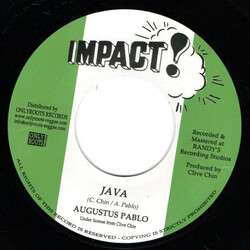 Augustus Pablo / Impact All Stars Java USED VINYL 7INCH 45 RPM SINGLE REISSUE