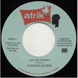 Everton Dacres Jah Jah People USED VINYL 7INCH 45 RPM SINGLE REISSUE