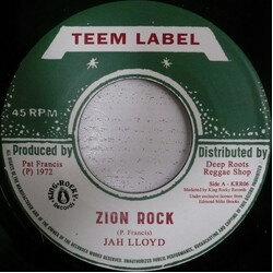 Jah Lloyd / Vin Gordon / Francis All Stars Zion Rock / Rebel Rock USED VINYL 7INCH 45 RPM SINGLE REISSUE
