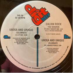 Ubeka And Unique / Calvin Rock Celebrate / You Deserve USED VINYL 12INCH PROMO