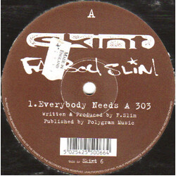 Fatboy Slim Everybody Needs A 303 USED VINYL 12INCH 33 S RPM