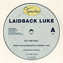 Laidback Luke Act The Fool USED VINYL 12INCH 33 S RPM