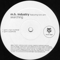 M.B. Industry Searching USED VINYL 12INCH 33 S RPM PROMO