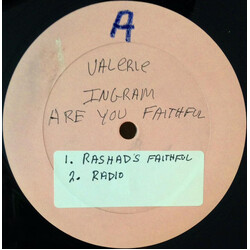Valerie Ingram Are You Faithful? USED VINYL 12INCH 33 S RPM WHITE LABEL