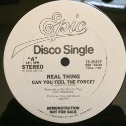The Real Thing Can You Feel The Force? USED VINYL 12INCH 33 S RPM SINGLE PROMO
