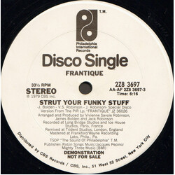 Frantique Strut Your Funky Stuff USED VINYL 12INCH 33 S RPM PROMO
