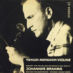 Johannes Brahms / Yehudi Menuhin / Berliner Philharmoniker / Rudolf Kempe Konzert Für Violine Und Orchester D-Dur Opus 77 Vinyl LP USED