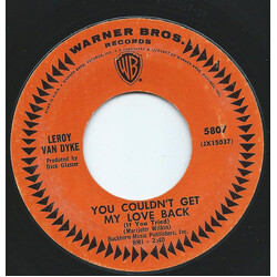 Leroy Van Dyke You Couldn't Get My Love Back (If You Tried) USED VINYL 7INCH 45 RPM