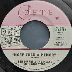Ben Pirani / The Means of Production More Than A Memory USED VINYL 7INCH 45 RPM SINGLE