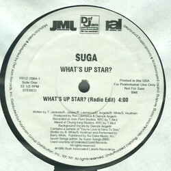 Suga What's Up Star? USED VINYL 12INCH 33 S RPM PROMO STEREO