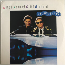 Elton John / Cliff Richard Slow Rivers USED VINYL 12INCH 45 RPM SINGLE