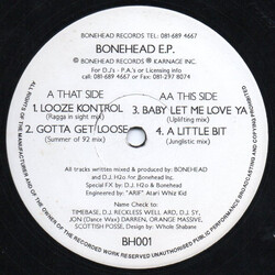 Bonehead (2) Bonehead E.P. USED VINYL 12INCH 33 S RPM EP