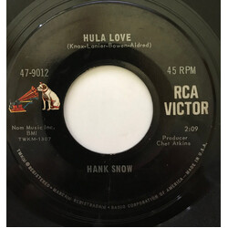 Hank Snow Hula Love / A Letter From Viet Nam (To Mother) USED VINYL 7INCH 45 RPM SINGLE