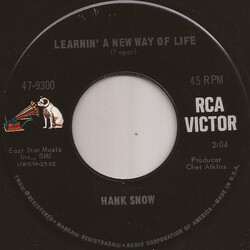 Hank Snow Learnin' A New Way Of Life / Wild Flower USED VINYL 7INCH 45 RPM MONO