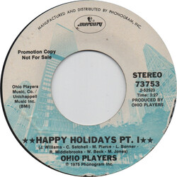 Ohio Players Happy Holidays Pt. 1 / Happy Holidays Pt. 2 USED VINYL 7INCH 45 RPM SINGLE PROMO STEREO