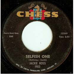 Jackie Ross Selfish One / Everything But Love USED VINYL 7INCH 45 RPM SINGLE