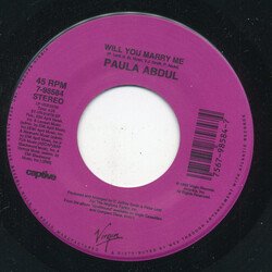 Paula Abdul Will You Marry Me? USED VINYL 7"