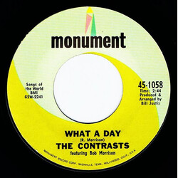 The Contrasts What A Day / Lonely Child USED VINYL 7INCH 45 RPM