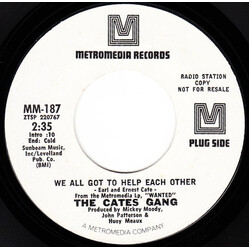 The Cates Gang We All Got To Help Each Other Vinyl 7" USED