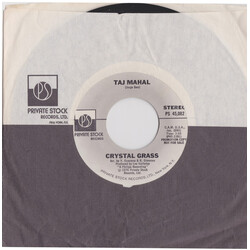 Crystal Grass Taj Mahal USED VINYL 7INCH 45 RPM PROMO STYRENE STEREO MONO