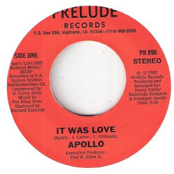Apollo (2) It Was Love / Could I Have This Dance USED VINYL 7INCH