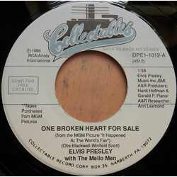Elvis Presley One Broken Heart For Sale / Devil In Disguise Vinyl 7" USED
