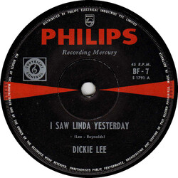 Dickey Lee I Saw Linda Yesterday USED VINYL 7INCH 45 RPM SINGLE