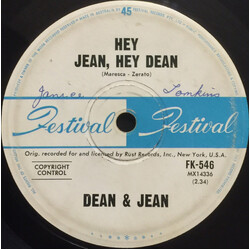 Dean & Jean Hey Jean, Hey Dean / Please Don't Tell Me Now USED VINYL 7INCH 45 RPM SINGLE