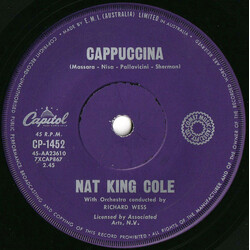 Nat King Cole Cappuccina USED VINYL 7INCH 45 RPM SINGLE
