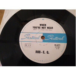 Rob E. G. When You're Not Near / Aloha Oe USED VINYL 7INCH 45 RPM SINGLE