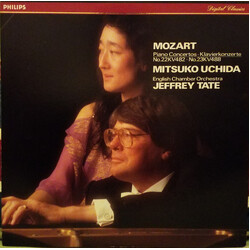Wolfgang Amadeus Mozart / Mitsuko Uchida / English Chamber Orchestra / Jeffrey Tate Piano Concertos No.22 KV482, No.23 KV488 Vinyl LP USED