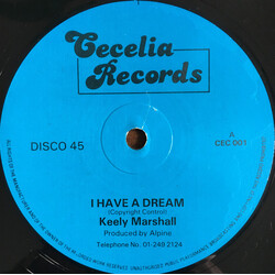Keely Marshall I Have A Dream / Because (You're The One I Love) USED VINYL 12INCH 45 RPM