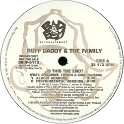 Puff Daddy & The Family Is This The End? / Pain USED VINYL 12INCH 33 S RPM PROMO