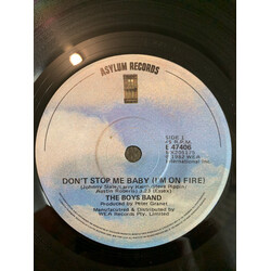 The Boys Band Don't Stop Me Baby (I'm On Fire) USED VINYL 7INCH SINGLE 45 RPM