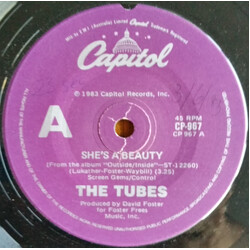 The Tubes She's A Beauty USED VINYL 7INCH 45 RPM SINGLE