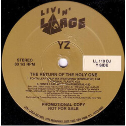 YZ The Return Of The Holy One USED VINYL 12INCH 33 S RPM PROMO