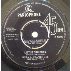 Billy J. Kramer & The Dakotas Little Children Vinyl 7" USED