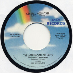 The Afternoon Delights General Hospi-tale USED VINYL 7INCH SINGLE 45 RPM
