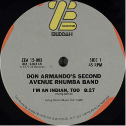 Don Armando's Second Avenue Rhumba Band I'm An Indian, Too / Deputy Of Love USED VINYL 12INCH 45 RPM