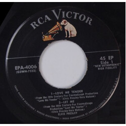 Elvis Presley Love Me Tender USED VINYL 7INCH 45 RPM EP