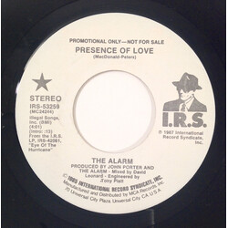 The Alarm Presence Of Love USED VINYL 7INCH 45 RPM SINGLE PROMO