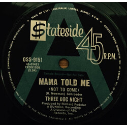 Three Dog Night Mama Told Me (Not To Come) USED VINYL 7INCH 45 RPM SINGLE PROMO